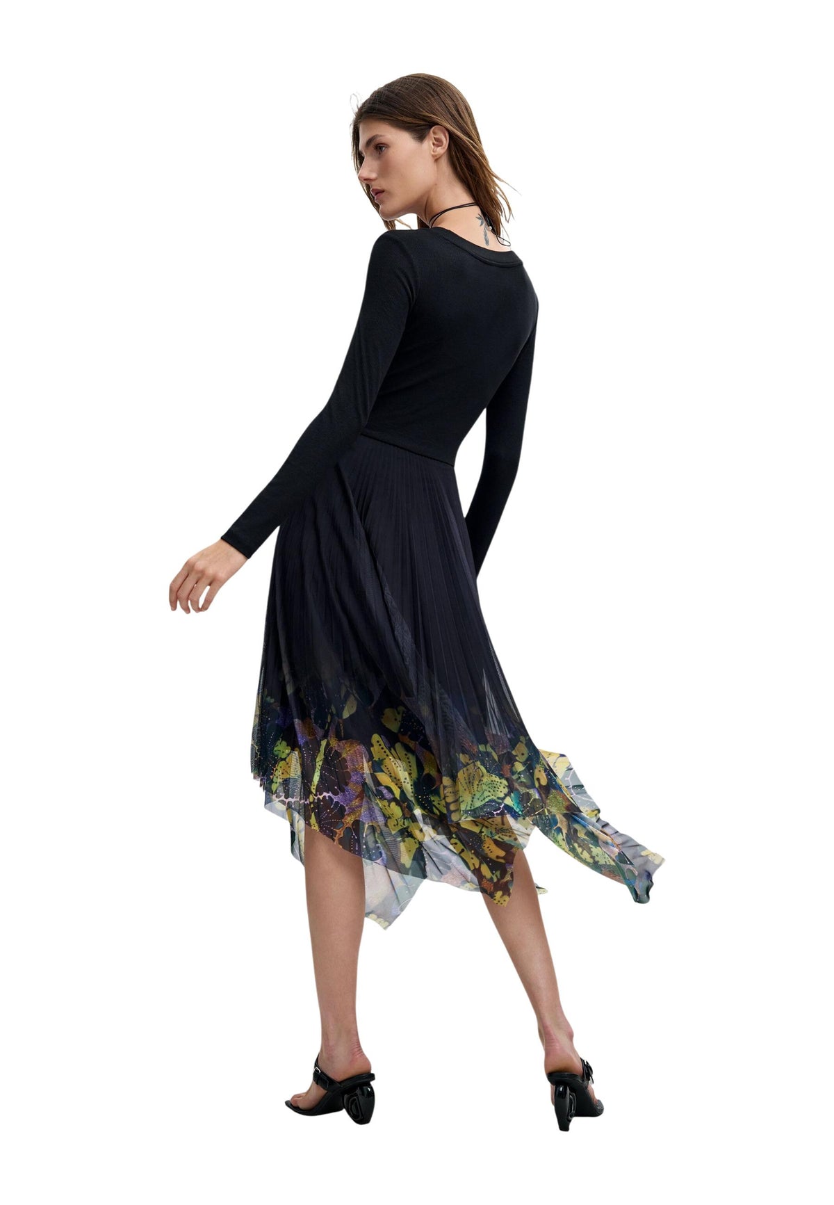 Robe Desigual couleur noir — vue 3