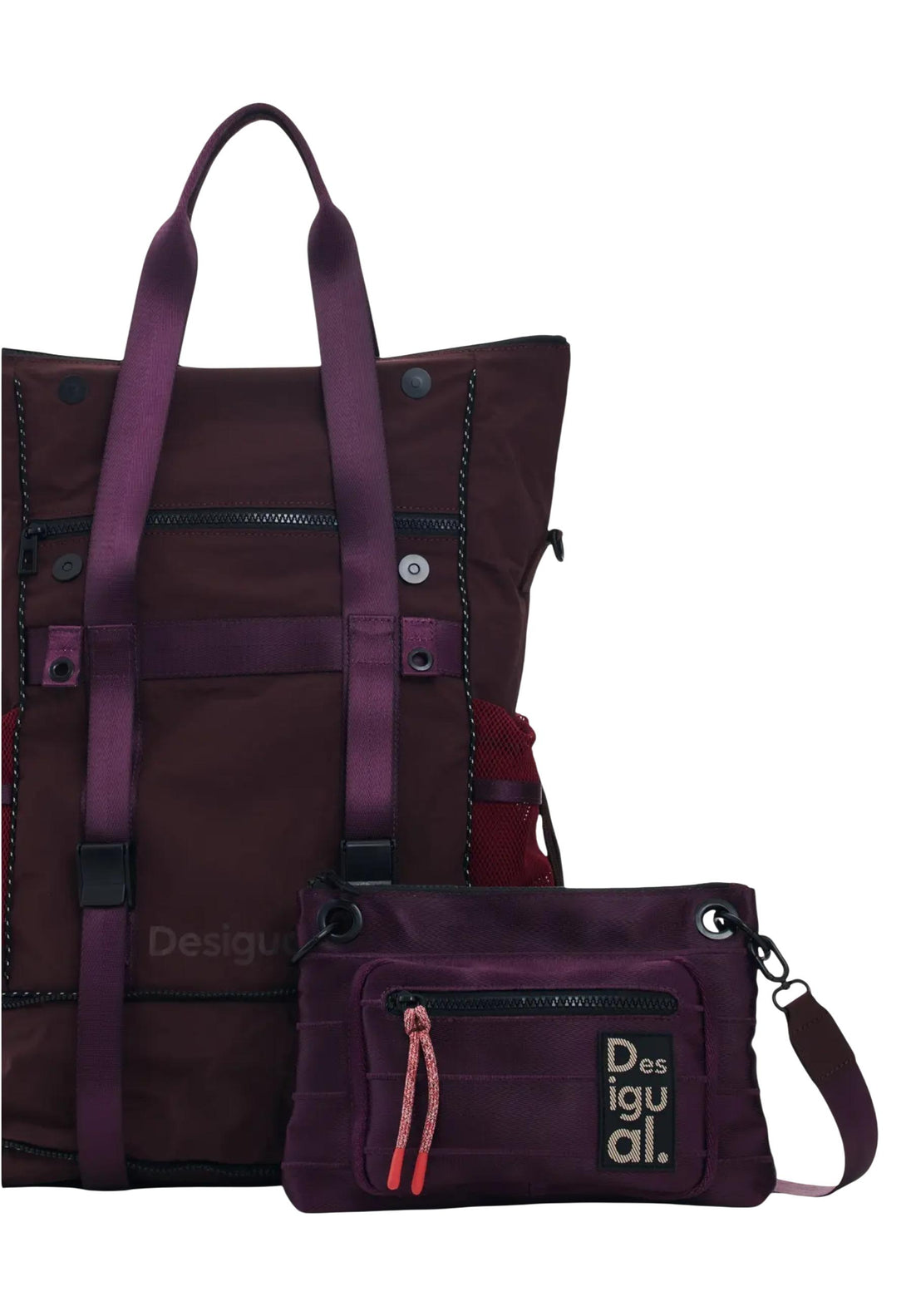 Sac Desigual couleur bordeaux — vue 4