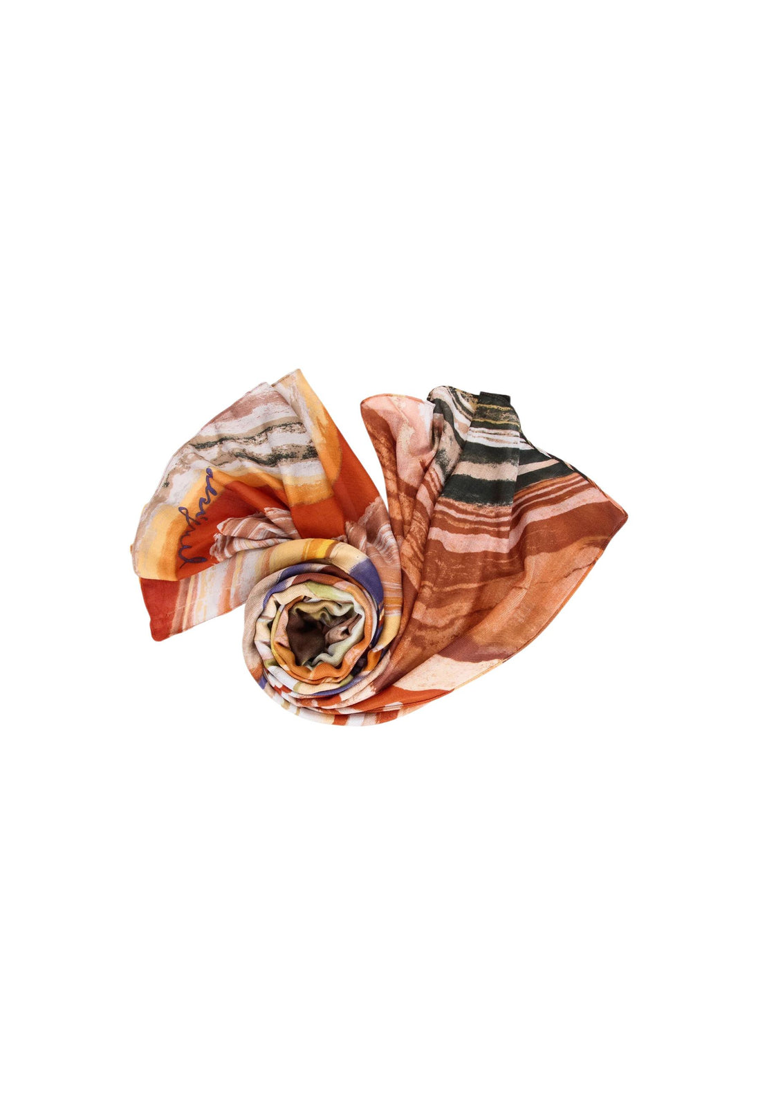 Écharpe Desigual couleur orange — vue 2