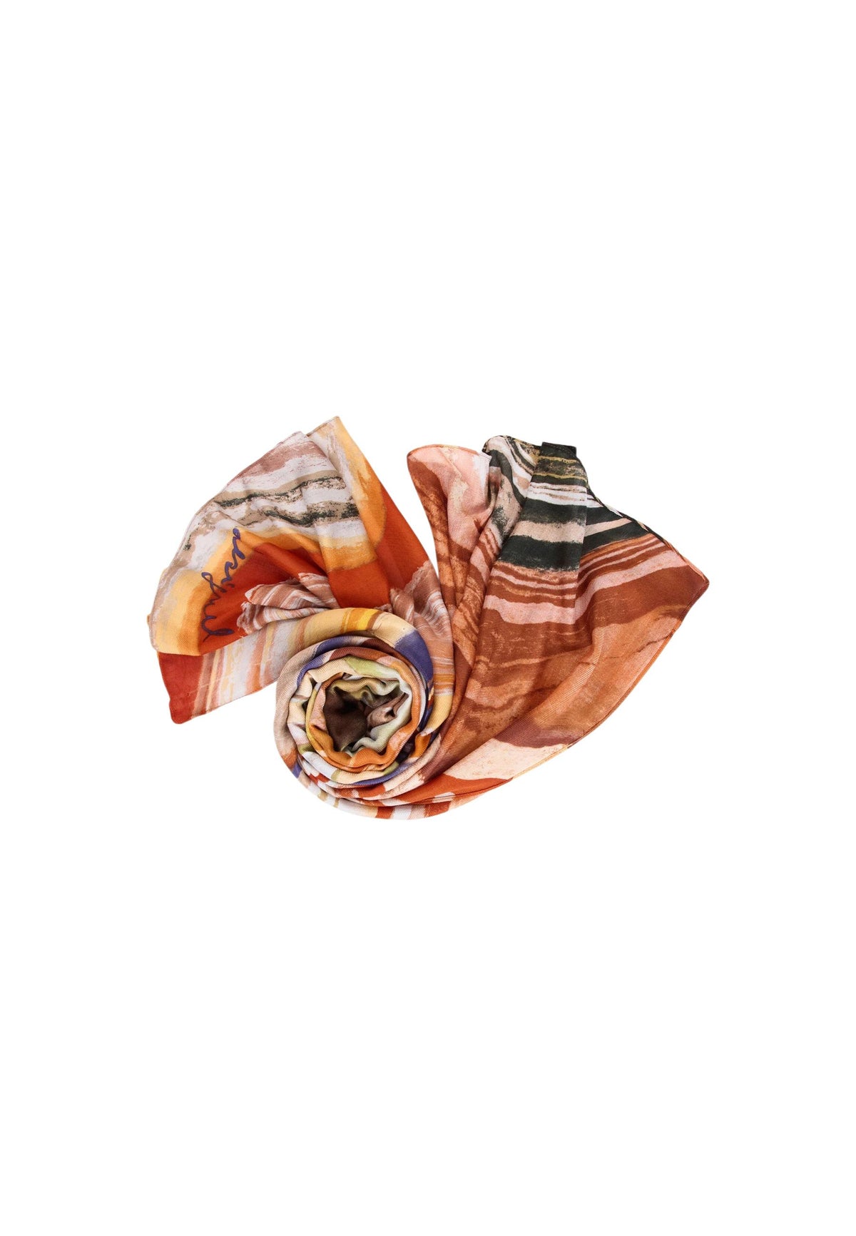 Écharpe Desigual couleur orange — vue 2