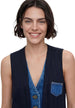 Gilet Desigual couleur bleu — vue 3
