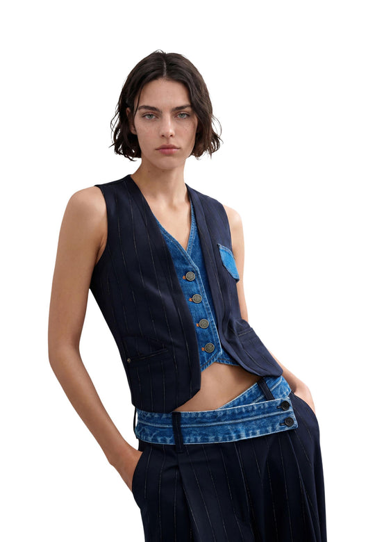 Gilet Desigual couleur bleu