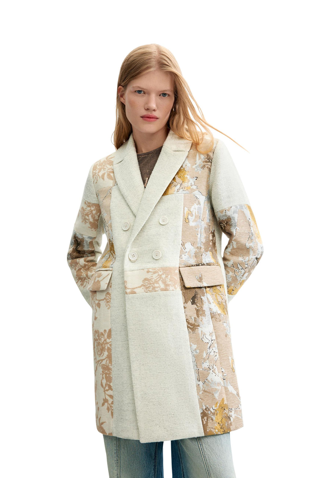 Manteau Desigual couleur blanc — vue 2