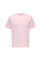 T-shirt Only & Sons couleur rose — vue 3