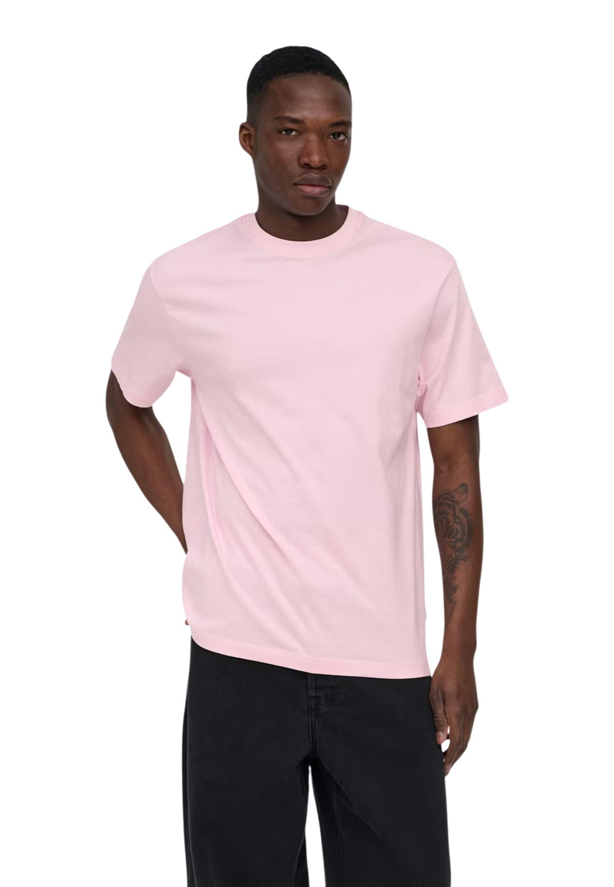 T-shirt Only & Sons couleur rose
