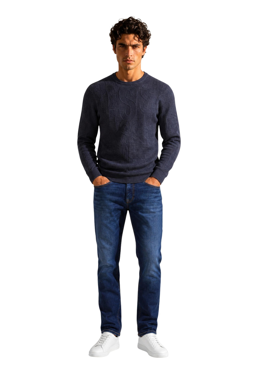 Pull Guess couleur noir — vue 2