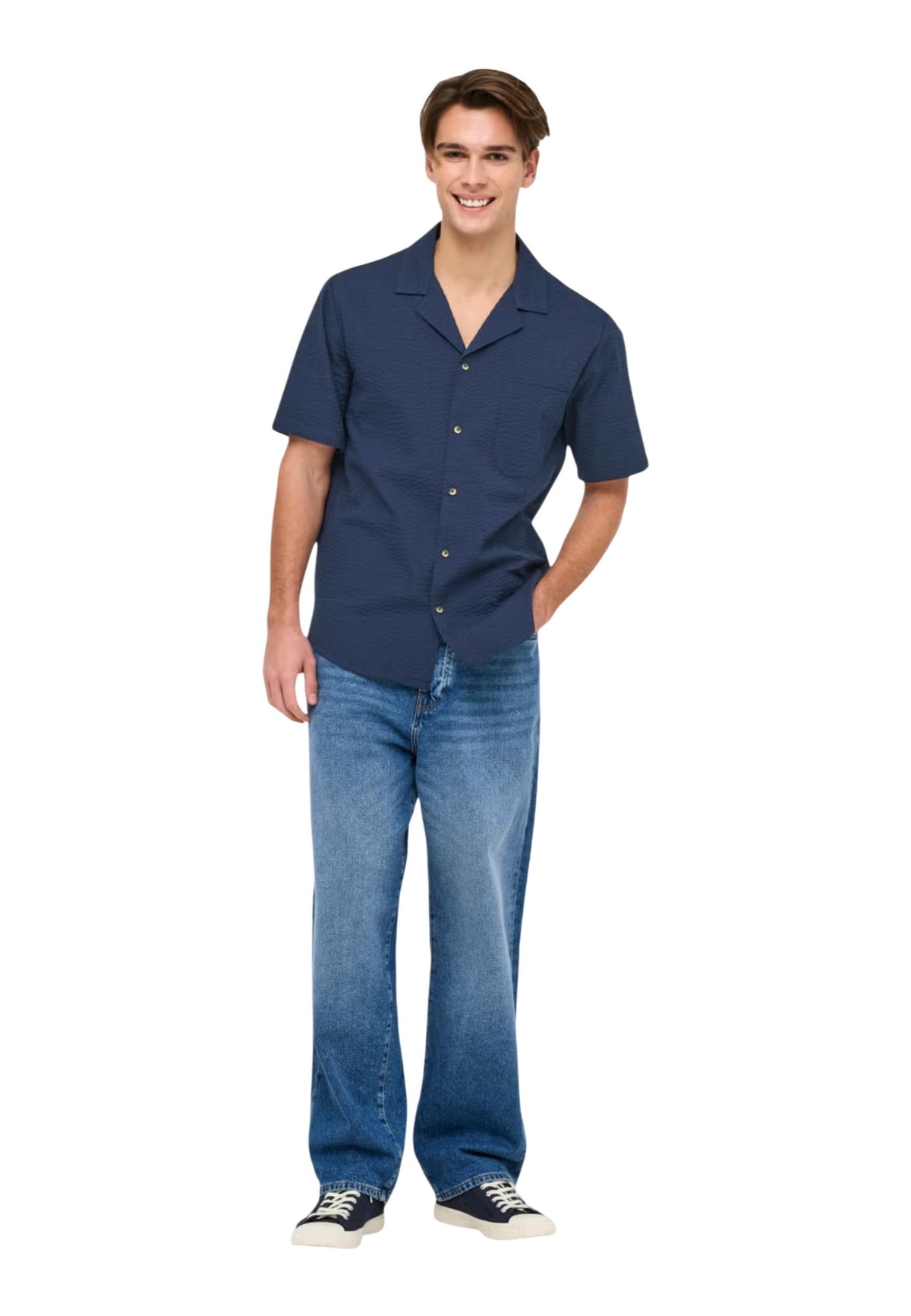 Chemise Only & Sons couleur bleu — vue 4