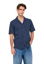 Chemise Only & Sons couleur bleu