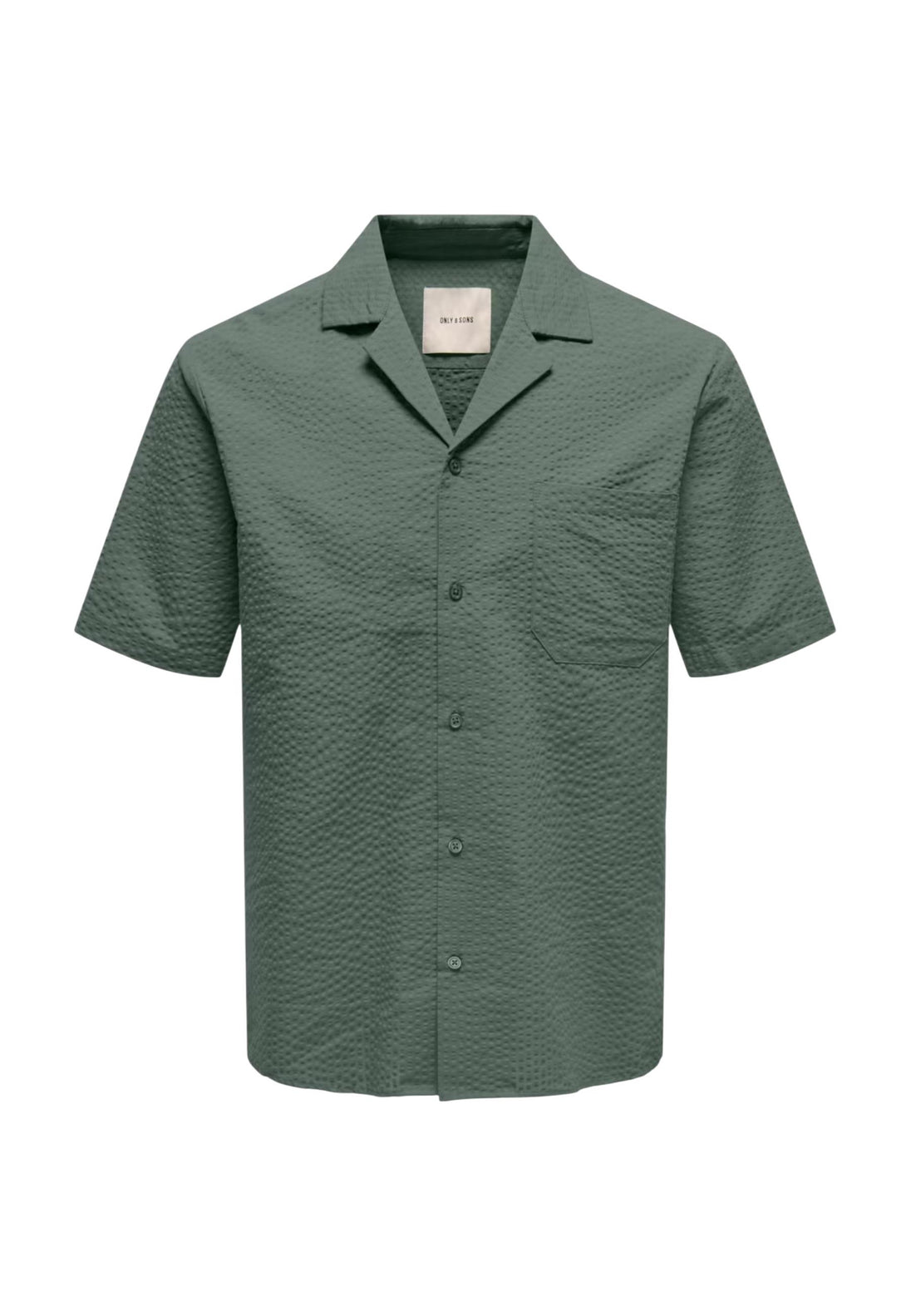 Chemise Only & Sons couleur vert — vue 3
