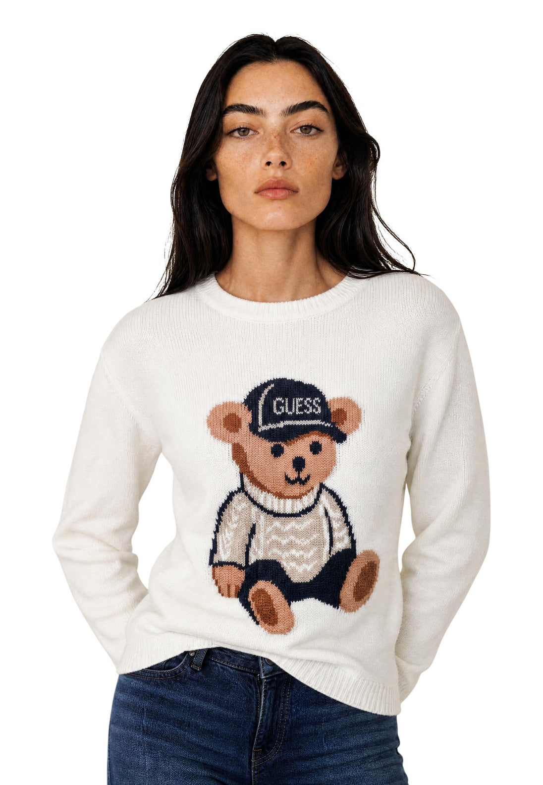 Pull Guess couleur blanc