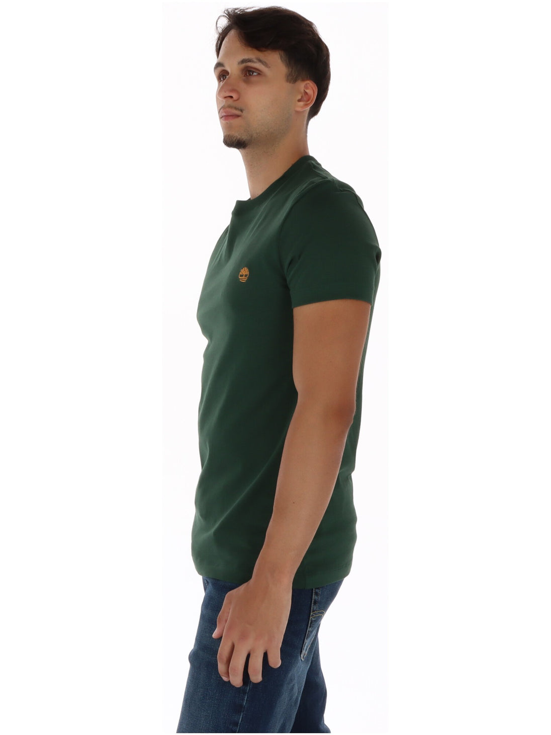 T-shirt Timberland couleur vert — vue 3