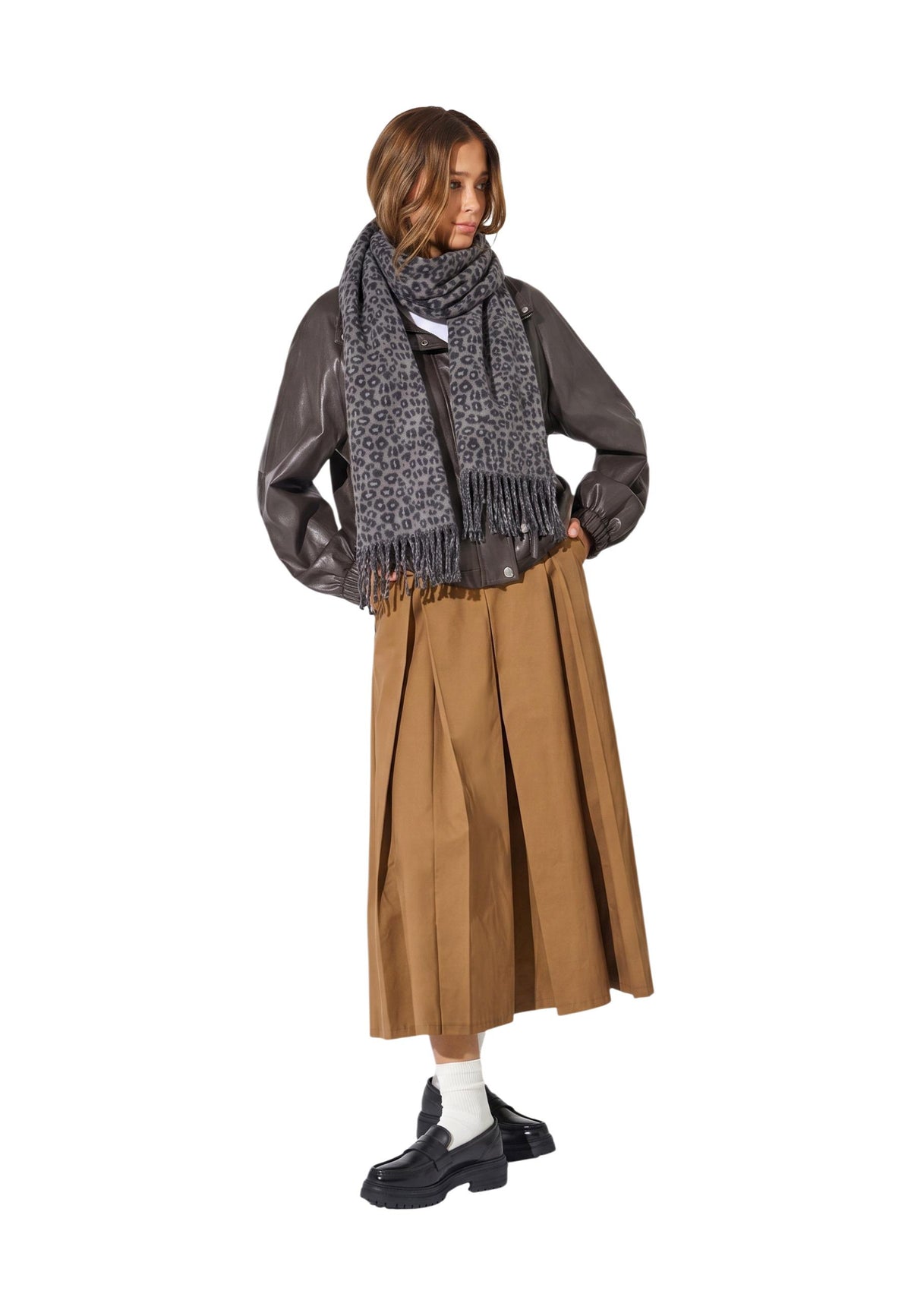 Écharpe Only couleur gris — vue 2