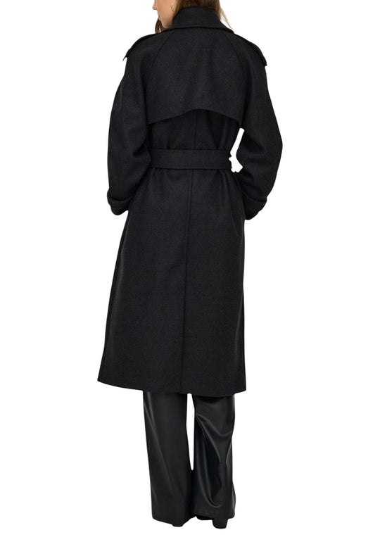 Manteau Only couleur noir — vue 2