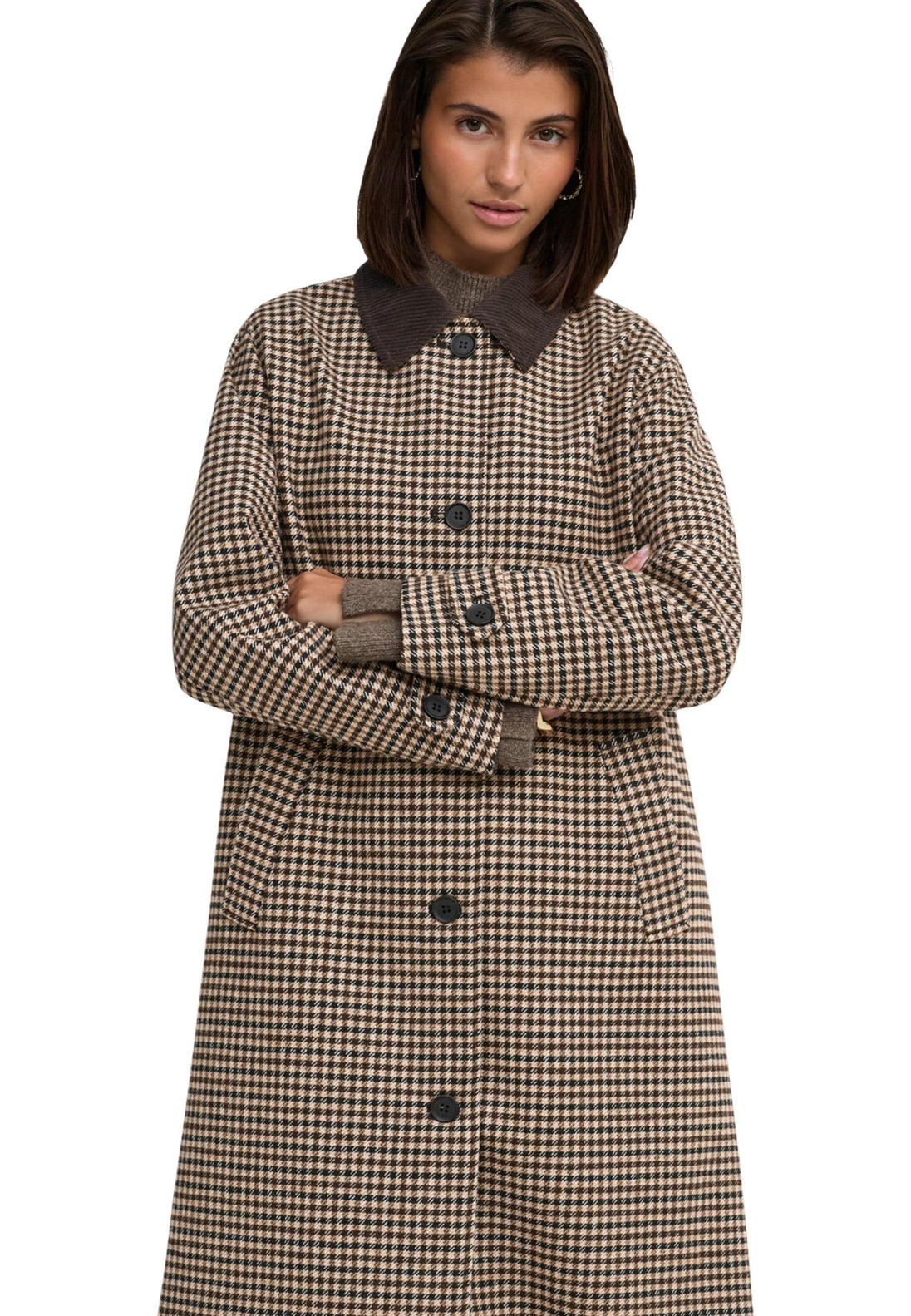 Manteau Jacqueline De Yong couleur marron — vue 5