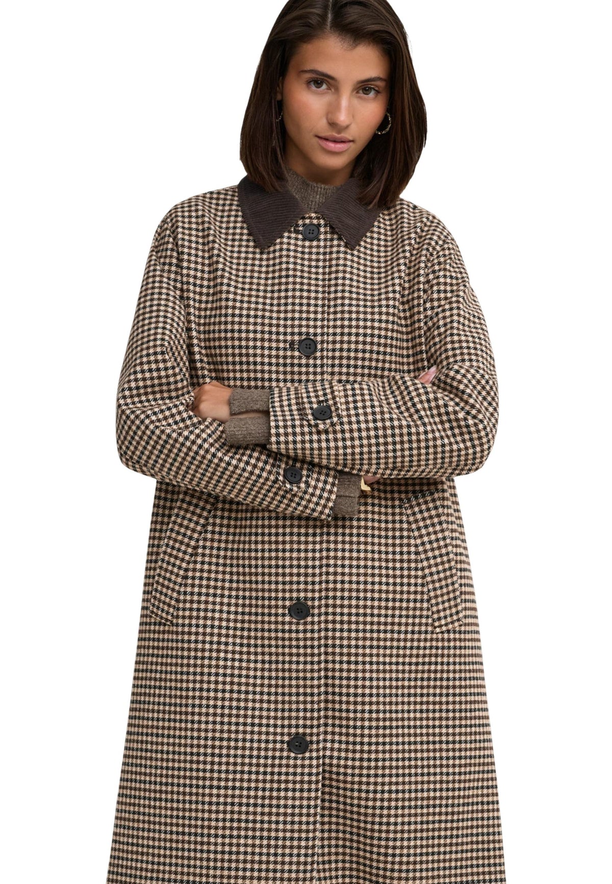 Manteau Jacqueline De Yong couleur marron — vue 5