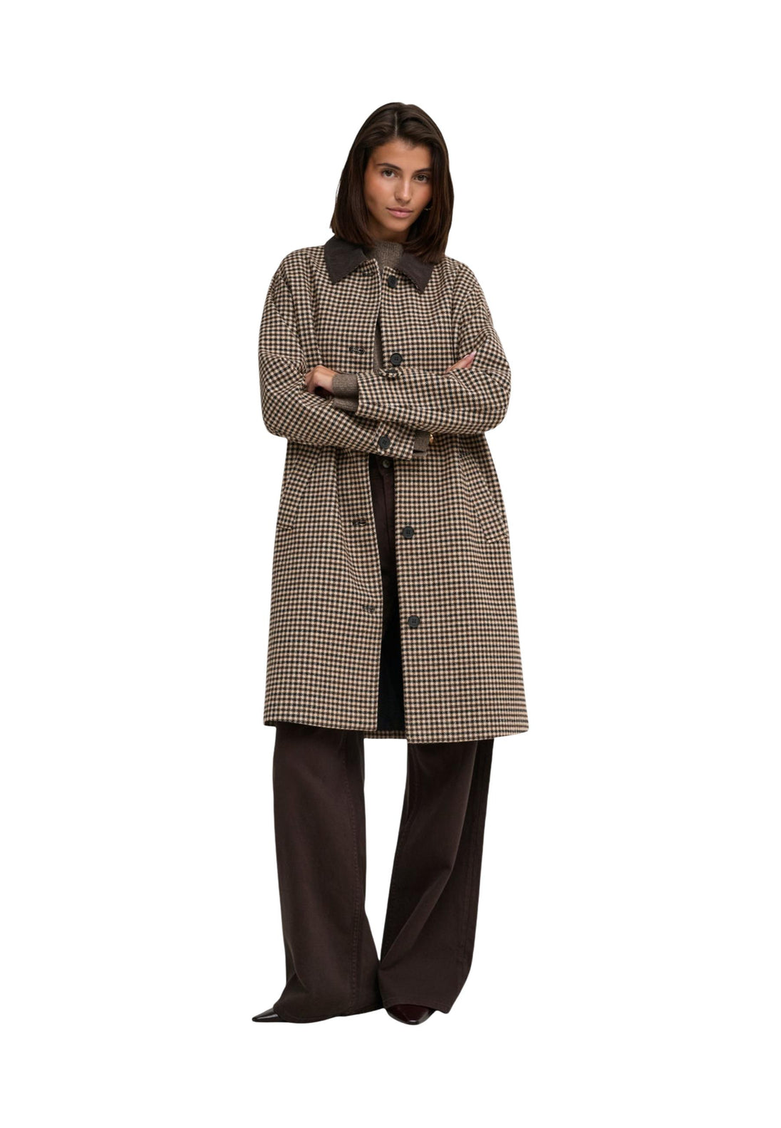 Manteau Jacqueline De Yong couleur marron
