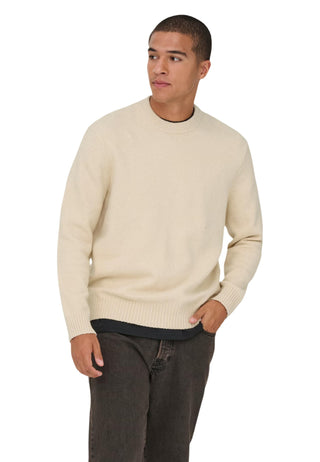 Pull Only & Sons couleur beige