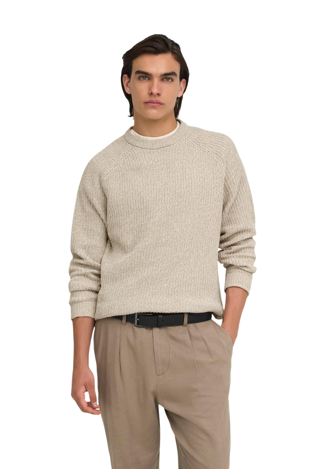 Pull Only & Sons couleur beige