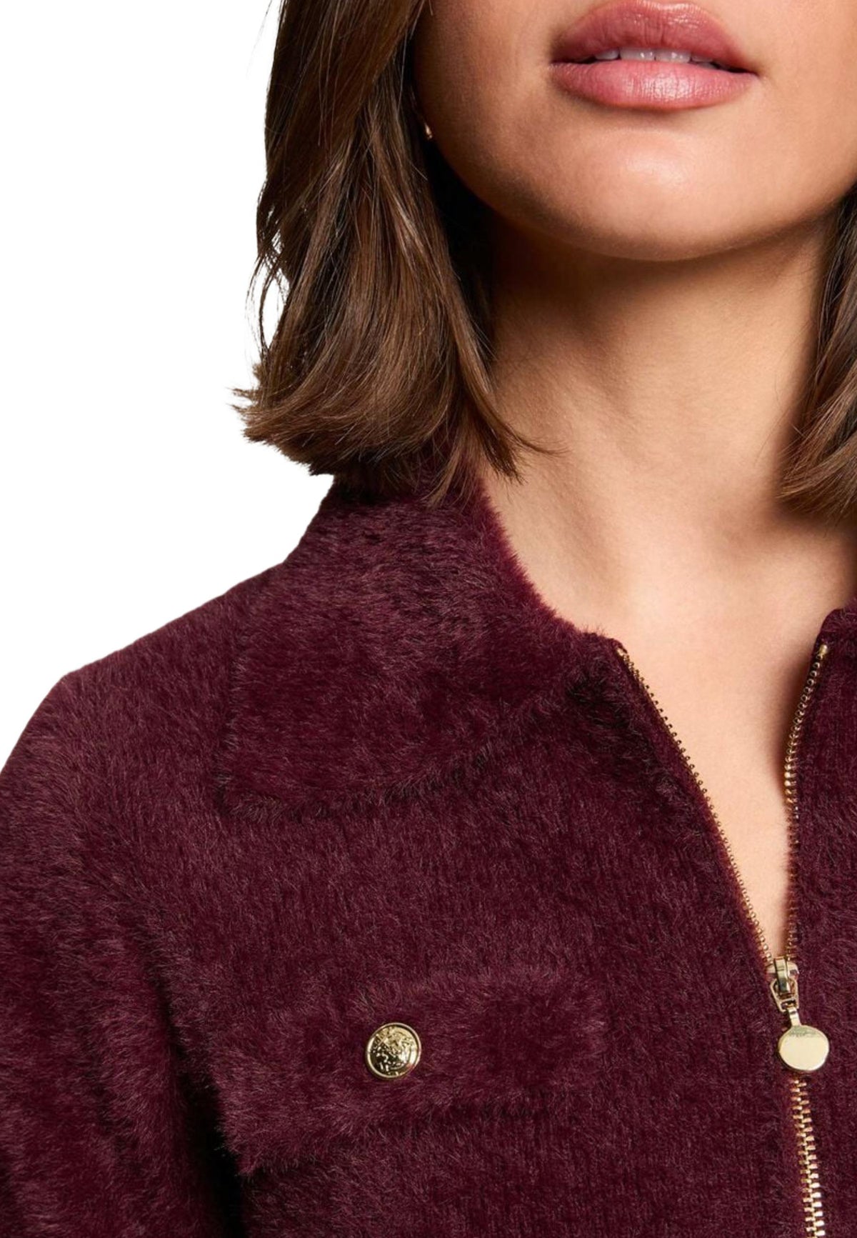 Pull Morgan De Toi couleur bordeaux — vue 4