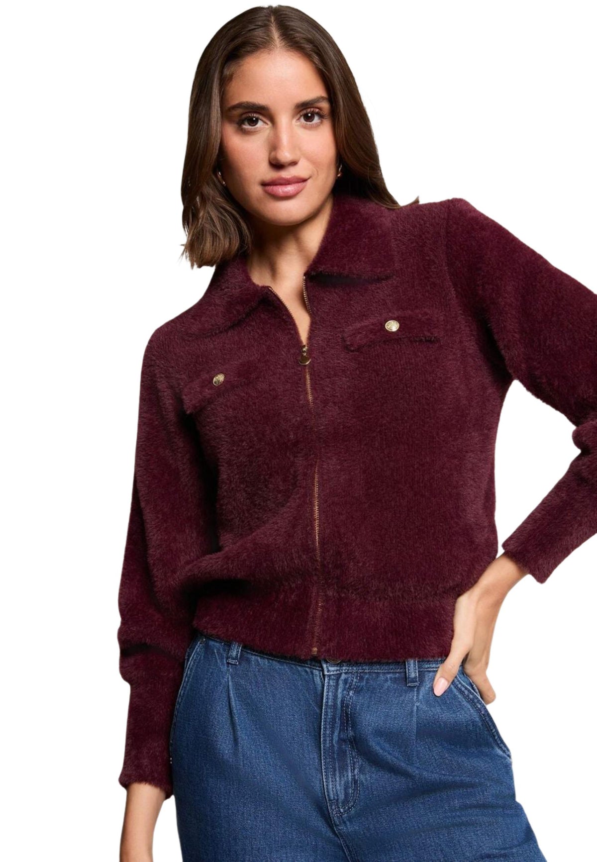 Pull Morgan De Toi couleur bordeaux