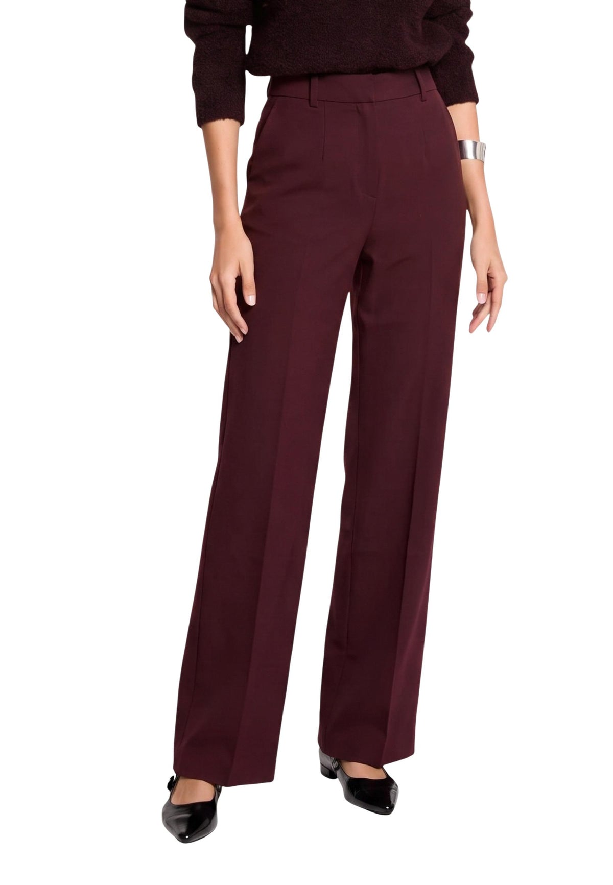 Pantalon Morgan De Toi couleur bordeaux