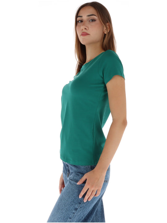 T-shirt Pepe Jeans couleur vert — vue 2