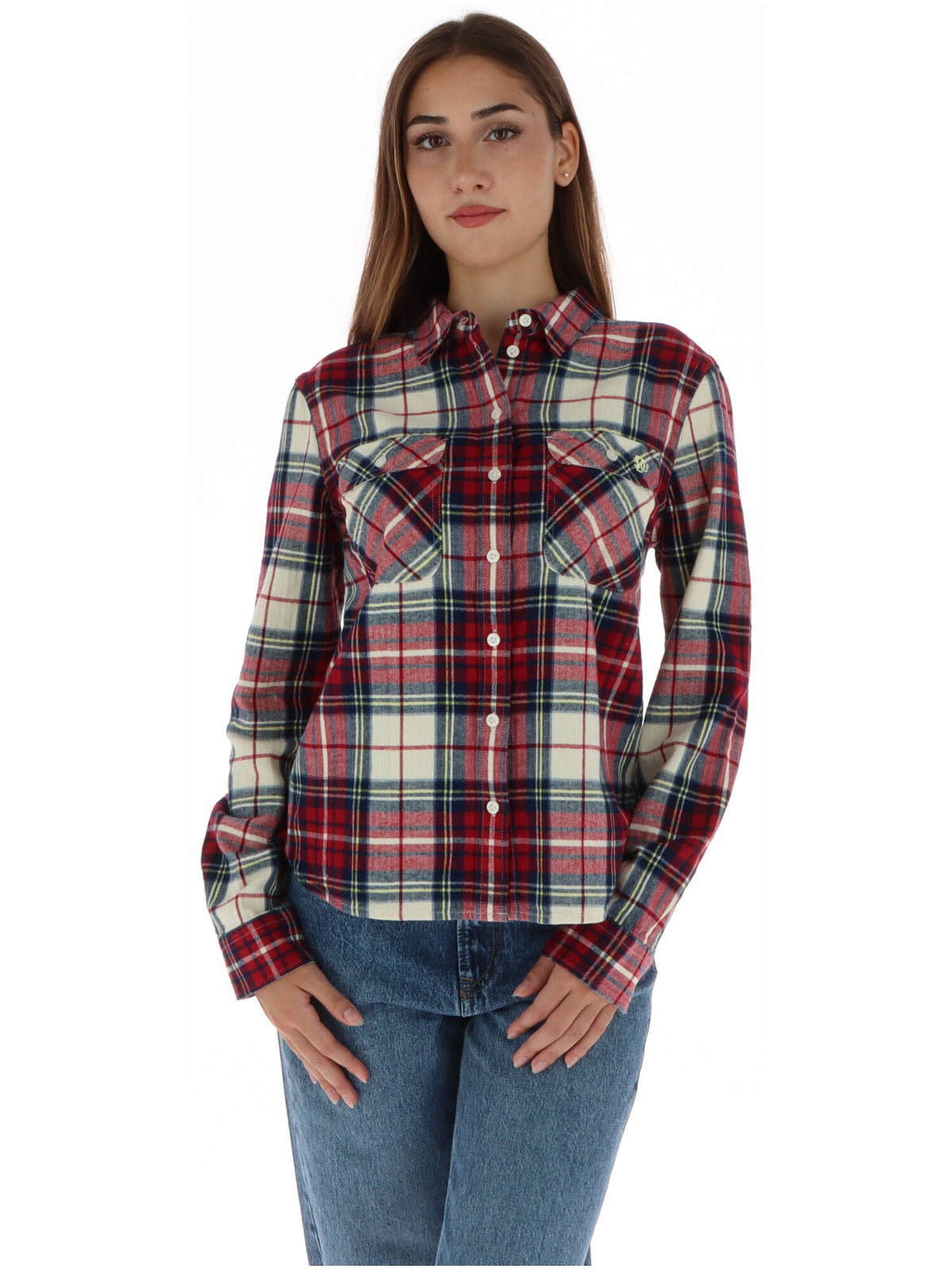 Chemise Superdry couleur rouge