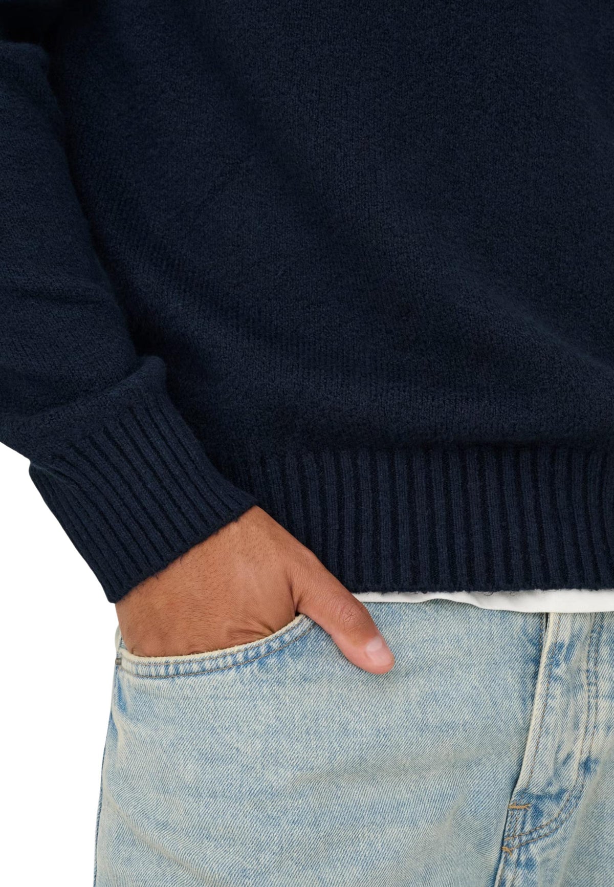 Pull Only & Sons couleur bleu — vue 5