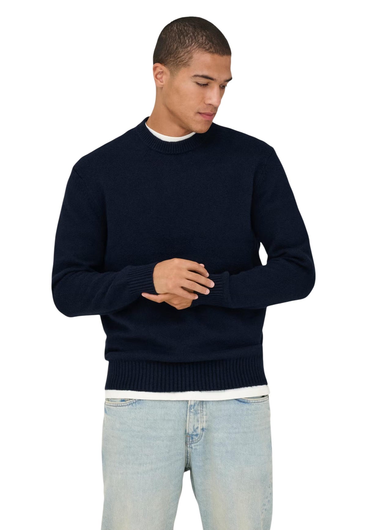Pull Only & Sons couleur bleu