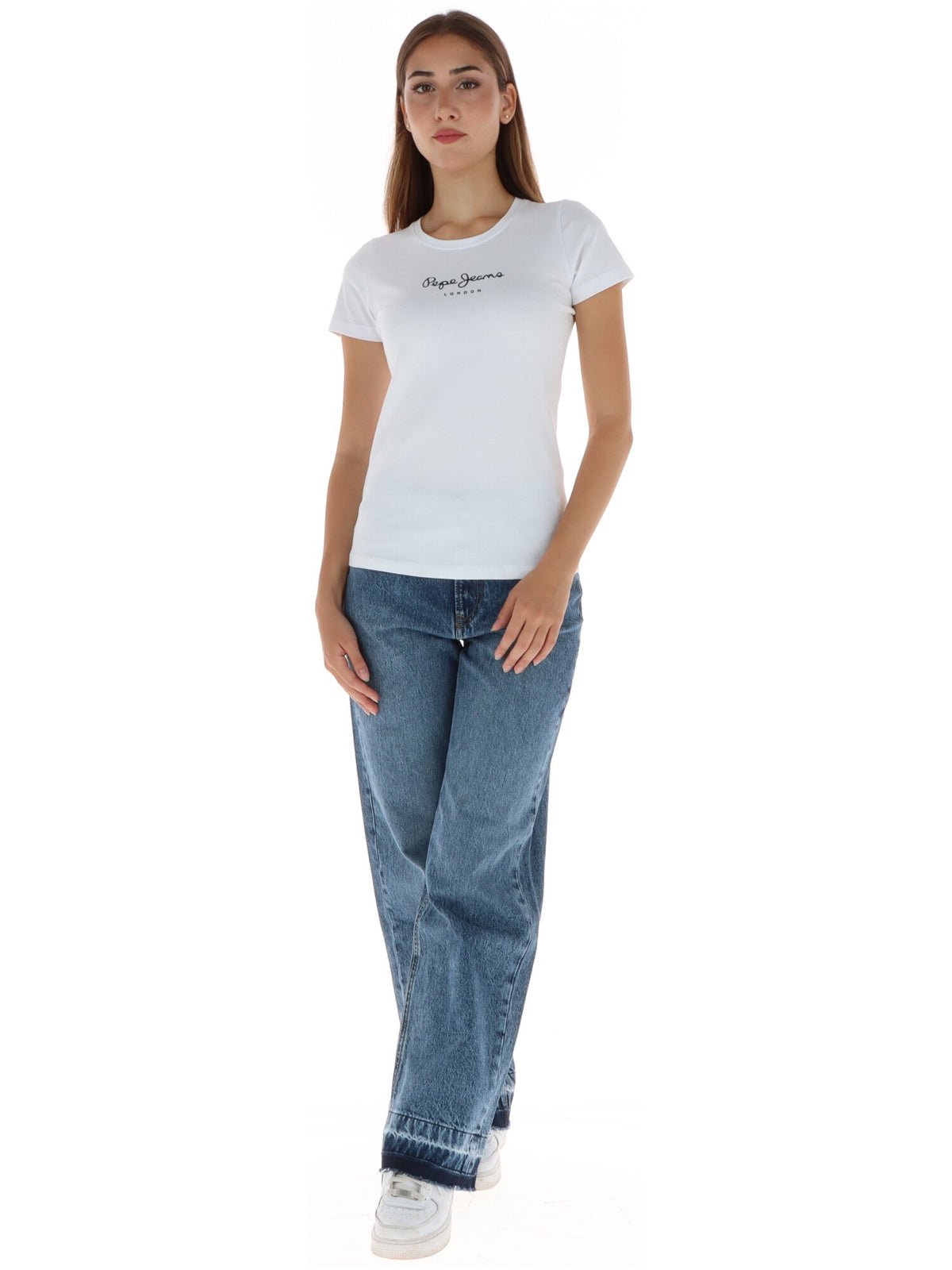 T-shirt Pepe Jeans couleur blanc — vue 4