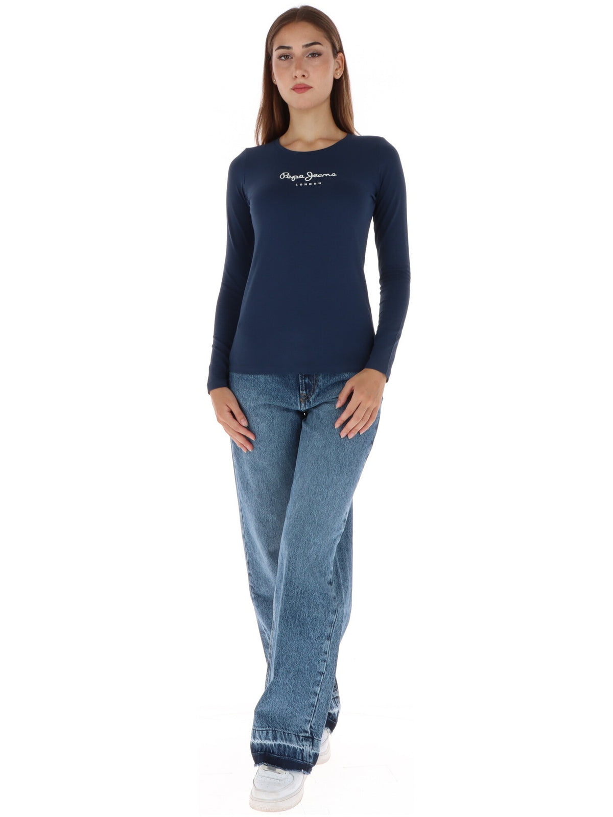 T-shirt Pepe Jeans couleur bleu — vue 4