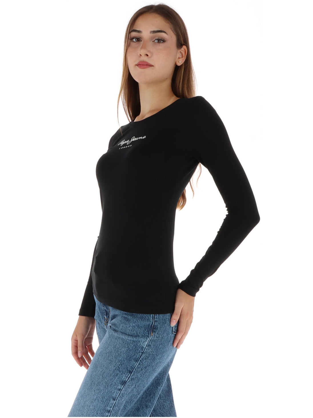 T-shirt Pepe Jeans couleur noir — vue 2