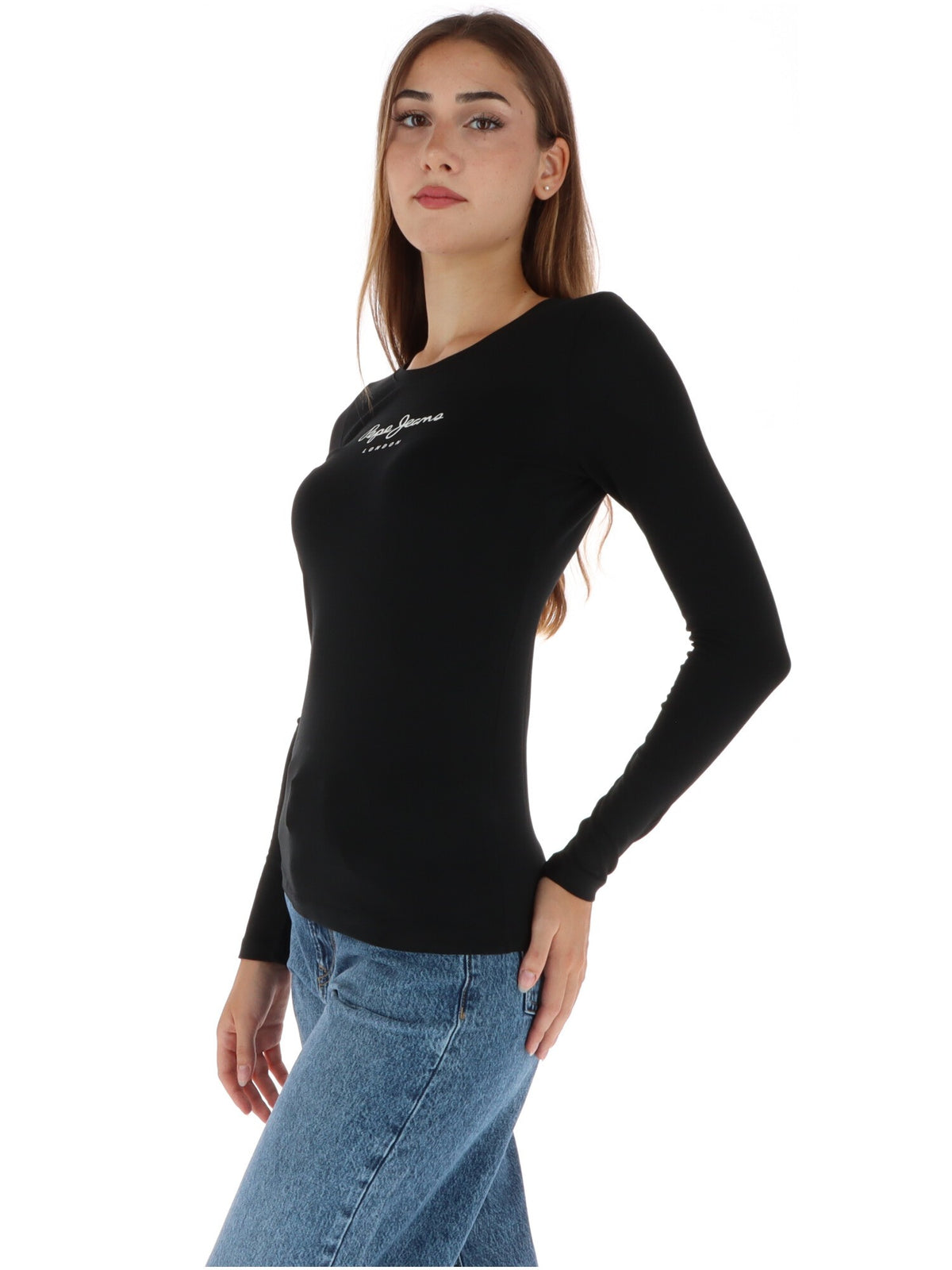 T-shirt Pepe Jeans couleur noir — vue 2