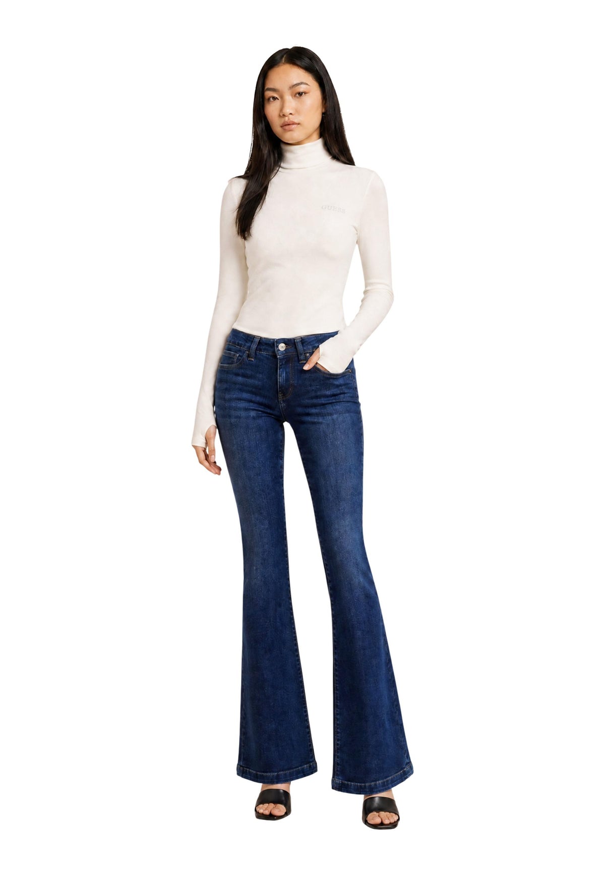 T-shirt Guess couleur blanc — vue 5