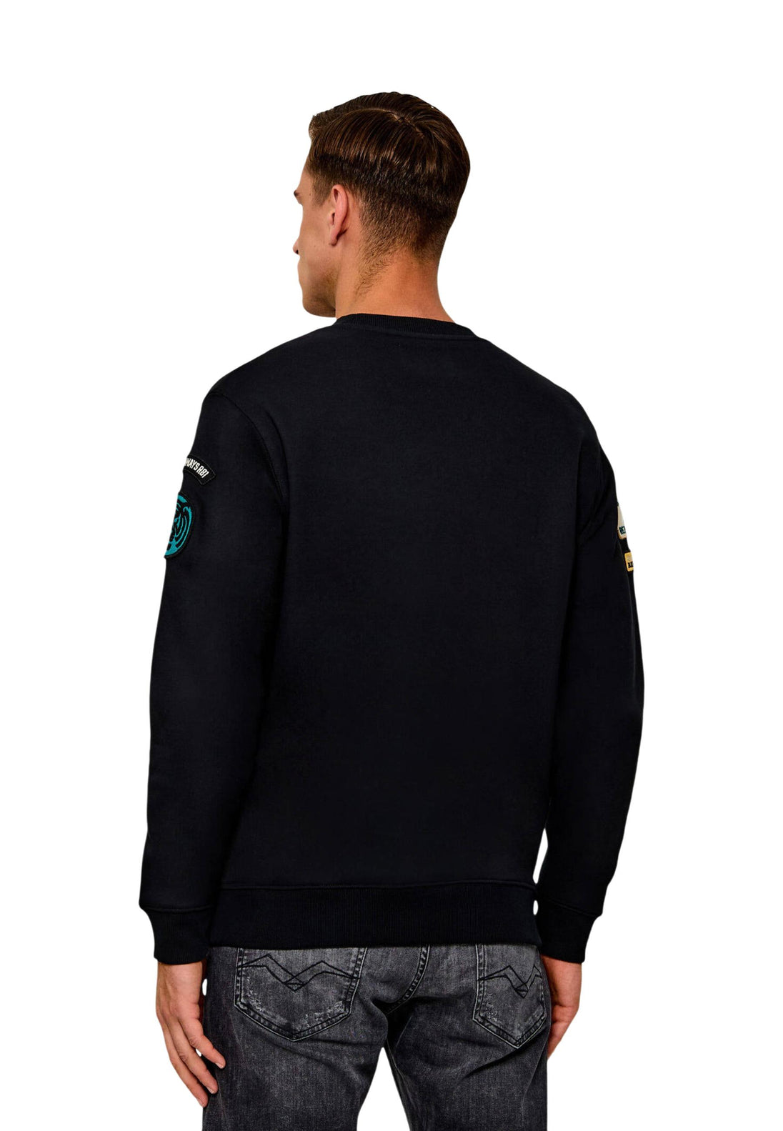Sweat Replay couleur noir — vue 3