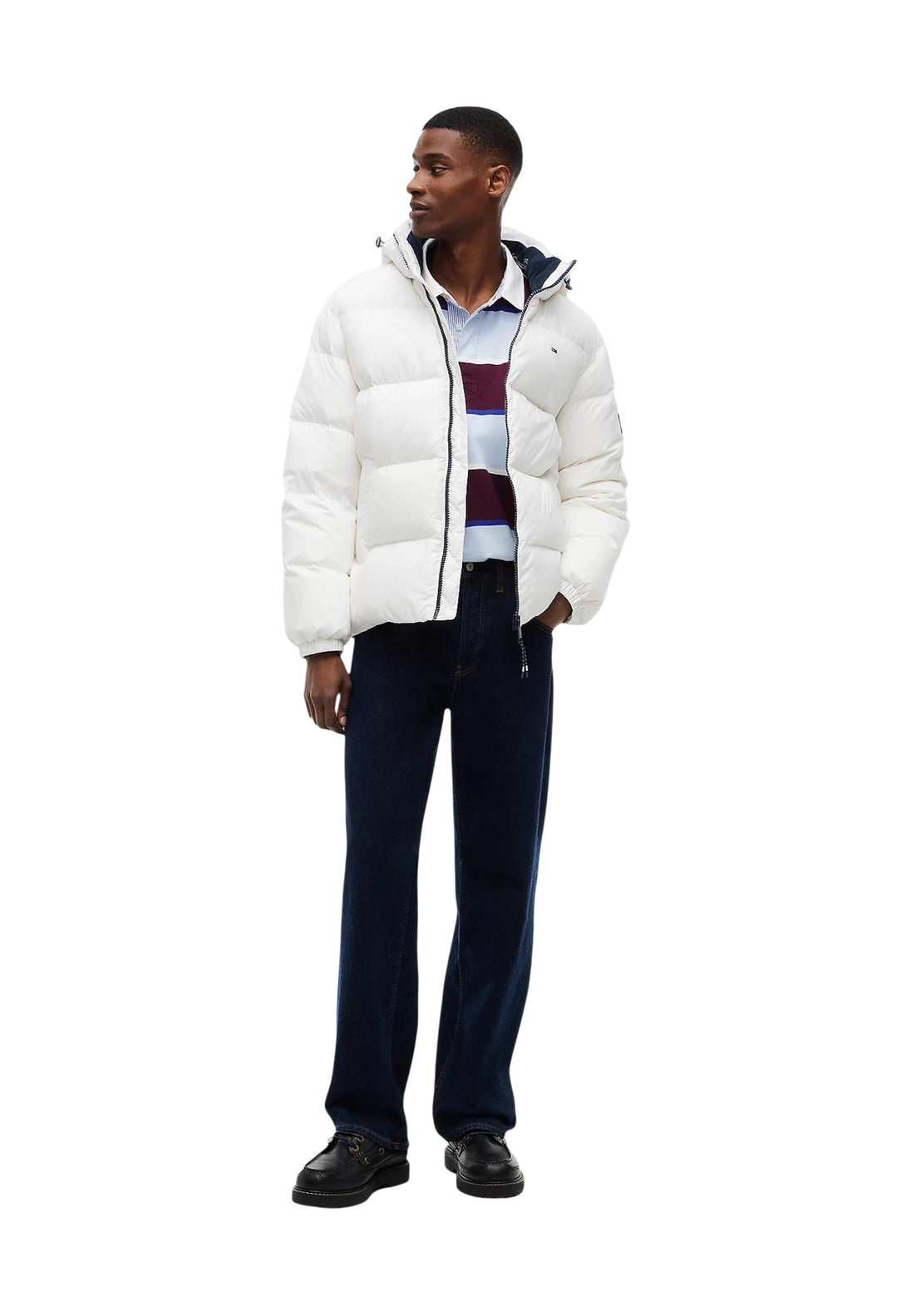 Veste Tommy Hilfiger Jeans couleur blanc — vue 2