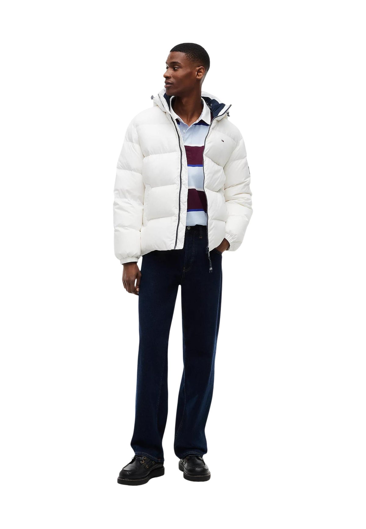 Veste Tommy Hilfiger Jeans couleur blanc — vue 2