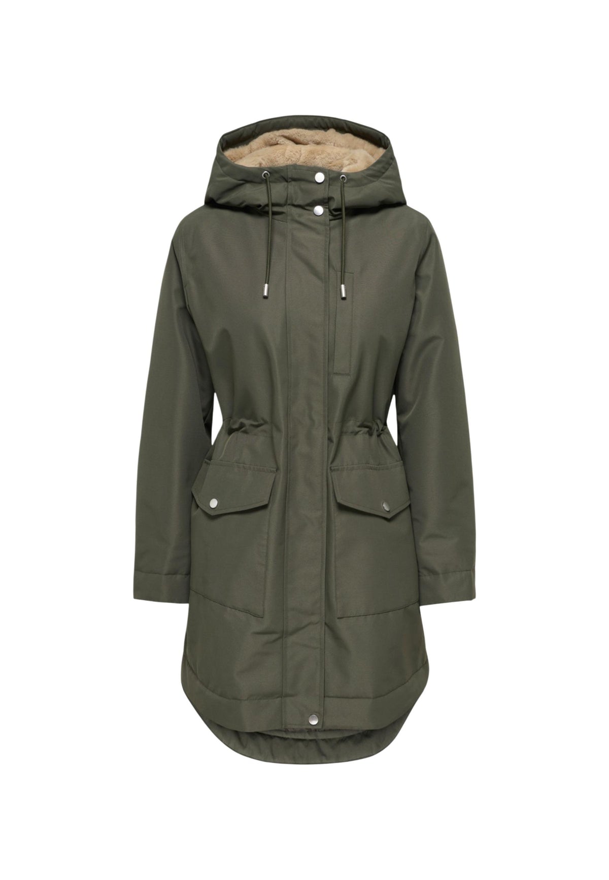 Manteau Jacqueline De Yong couleur vert — vue 3