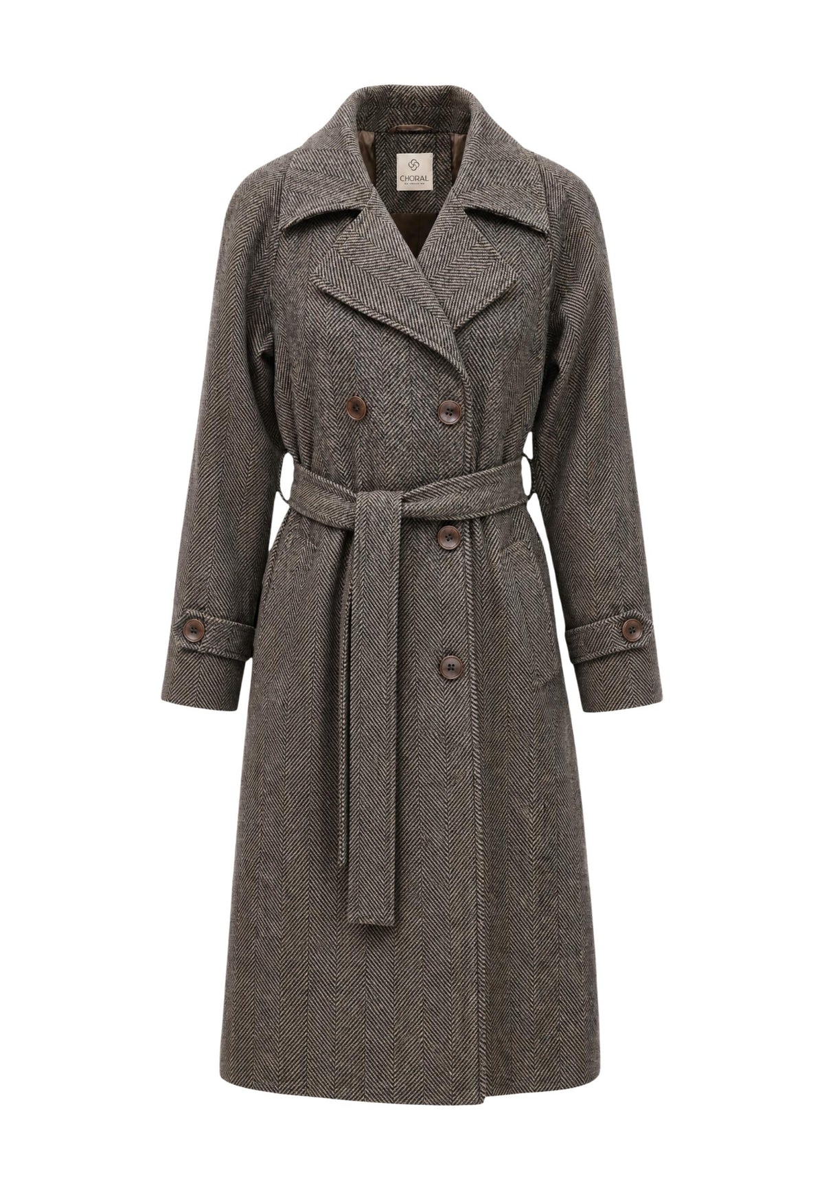 Manteau Choral couleur marron — vue 2