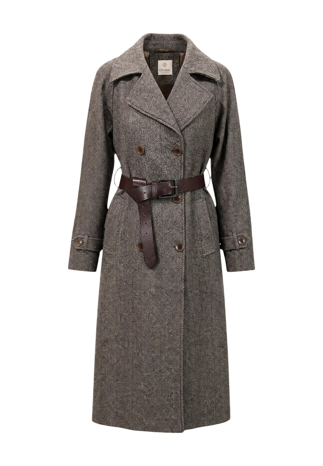 Manteau Choral couleur marron — vue 4