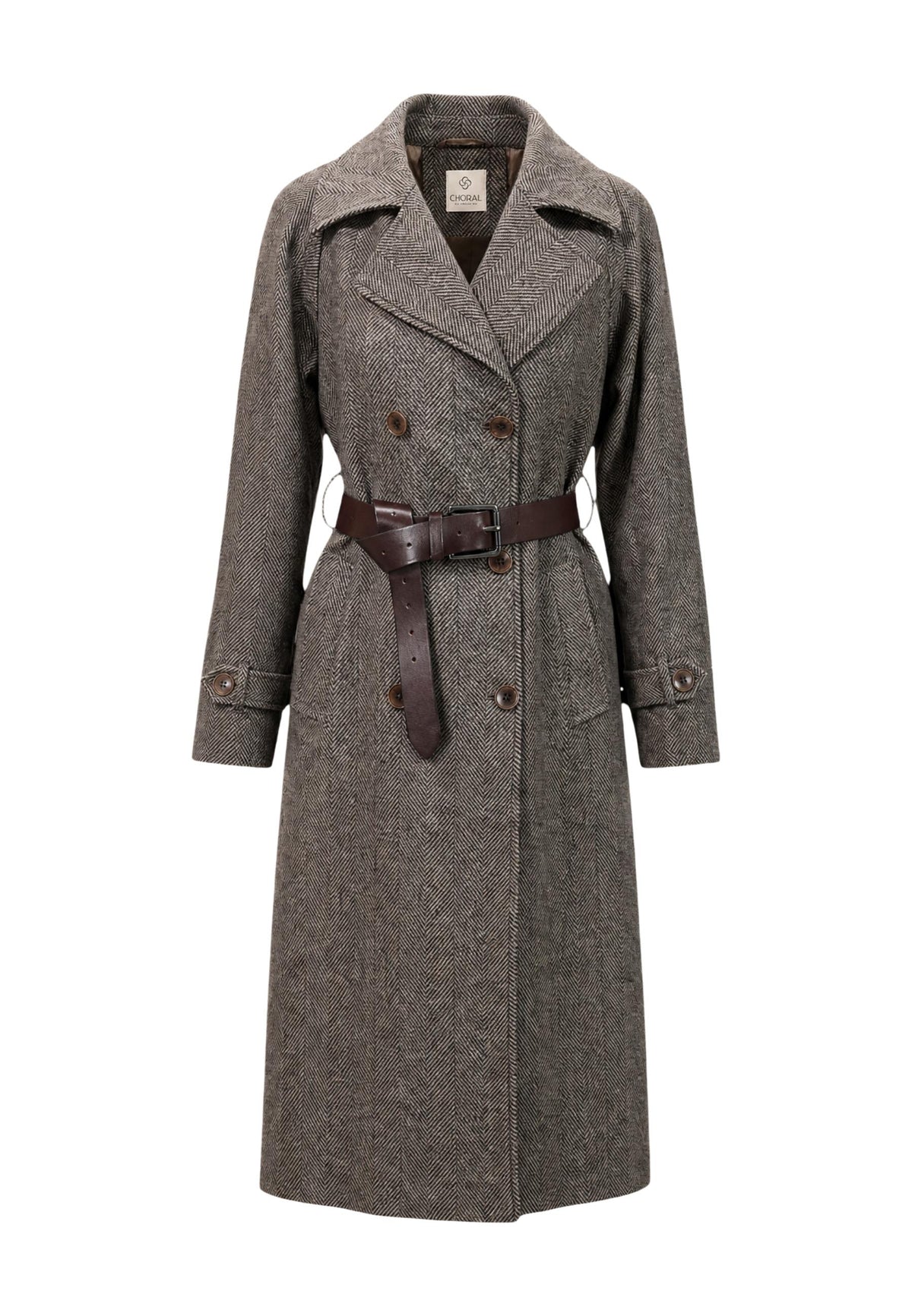 Manteau Choral couleur marron — vue 4