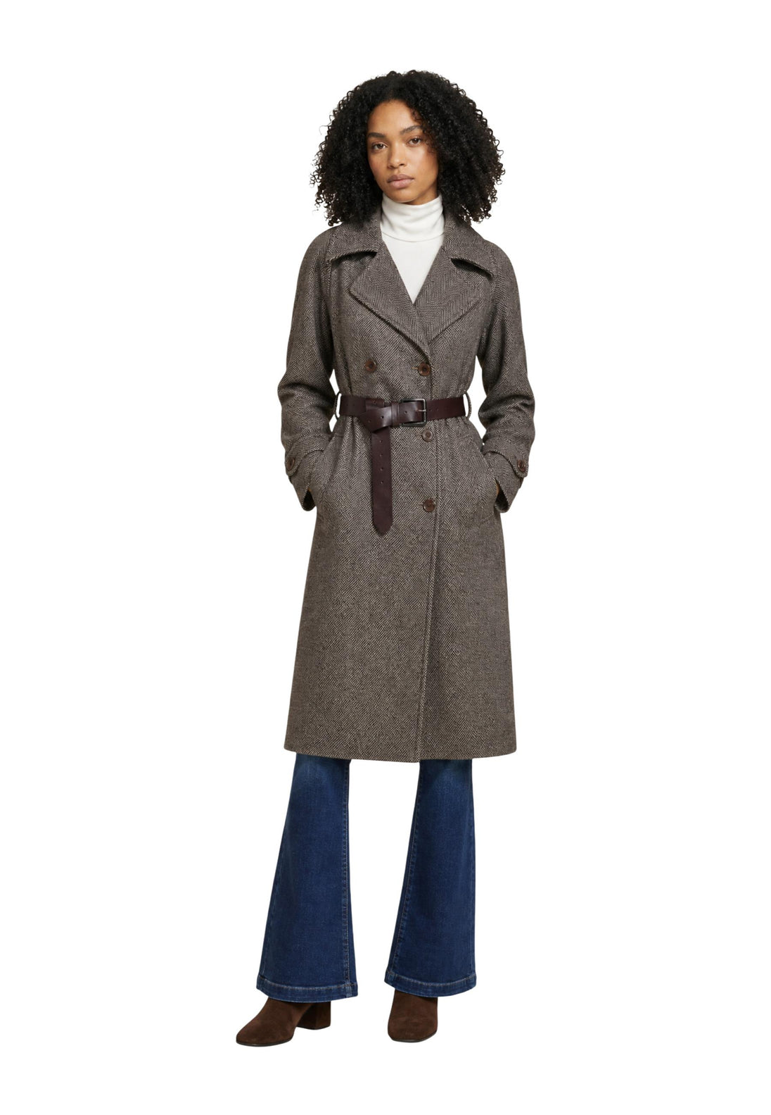 Manteau Choral couleur marron — vue 3