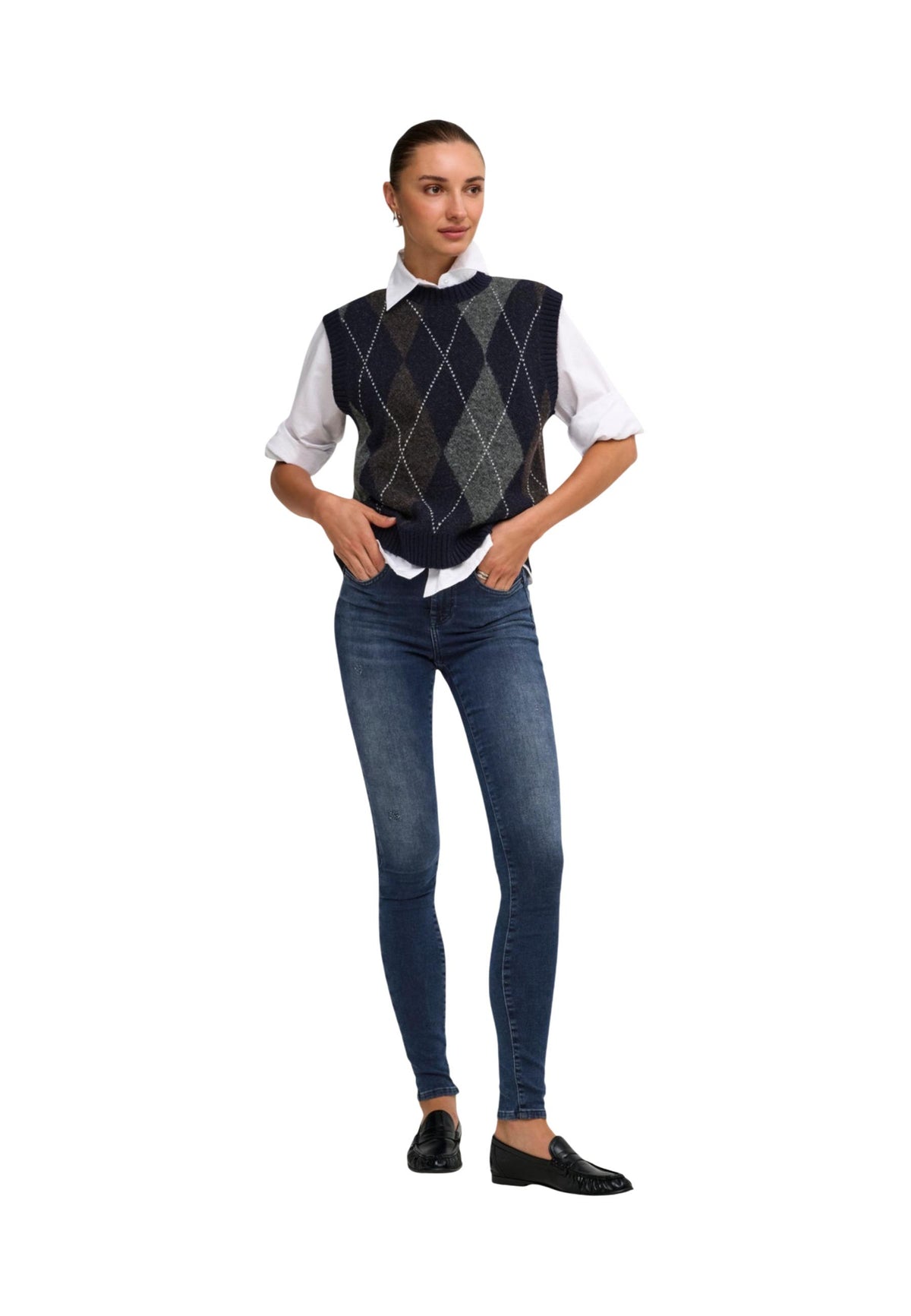 Gilet Only couleur bleu — vue 5