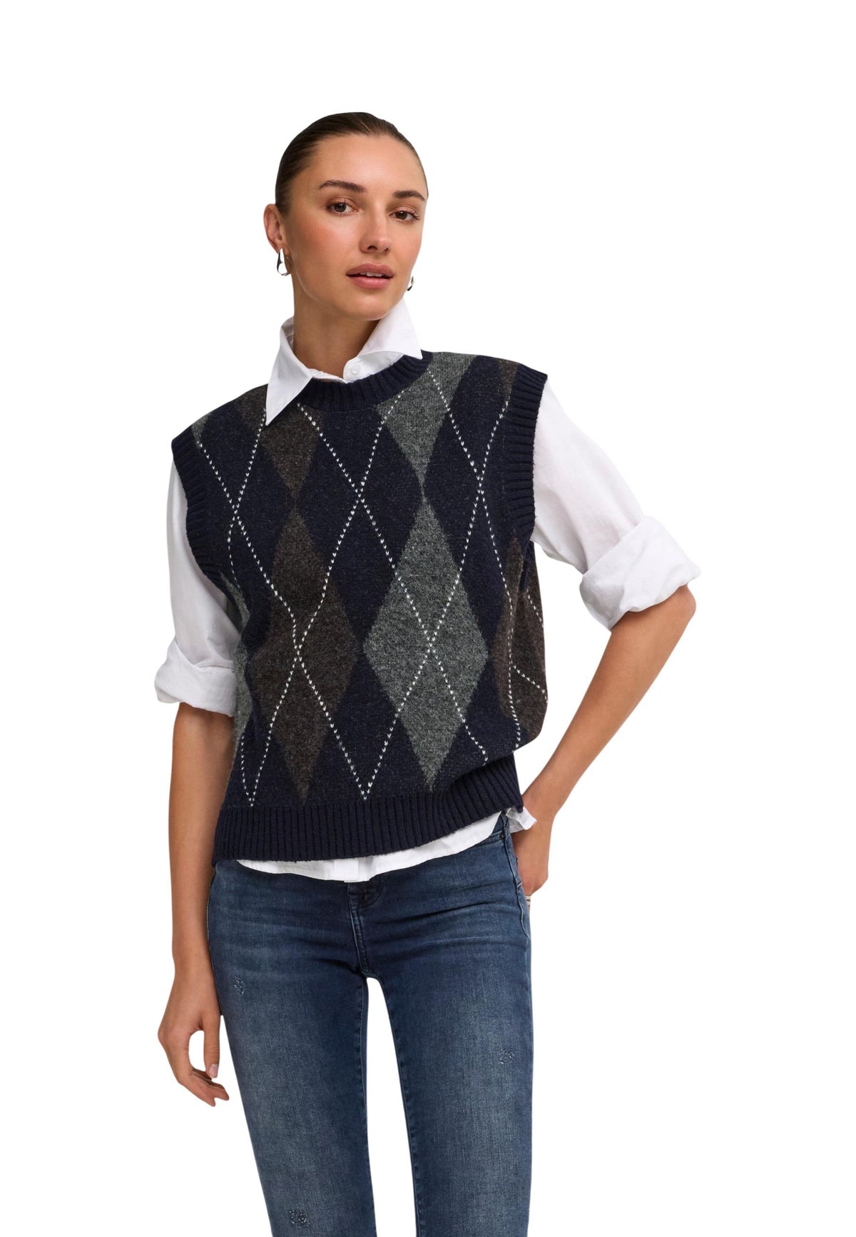 Gilet Only couleur bleu