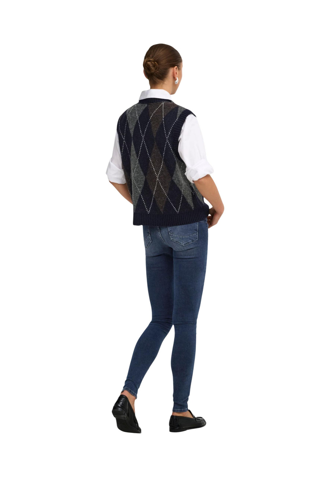 Gilet Only couleur bleu — vue 2