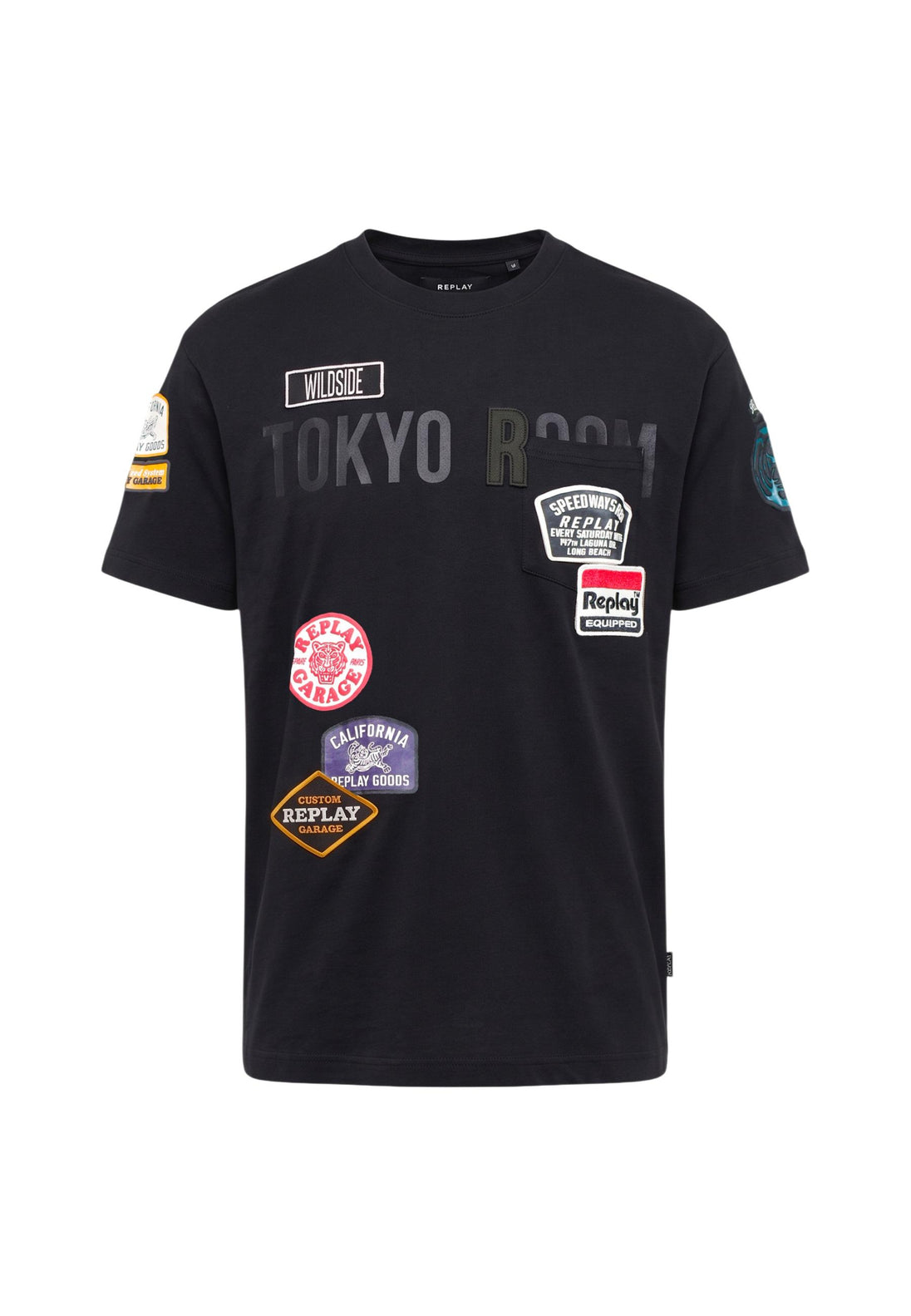 T-shirt Replay couleur noir — vue 4
