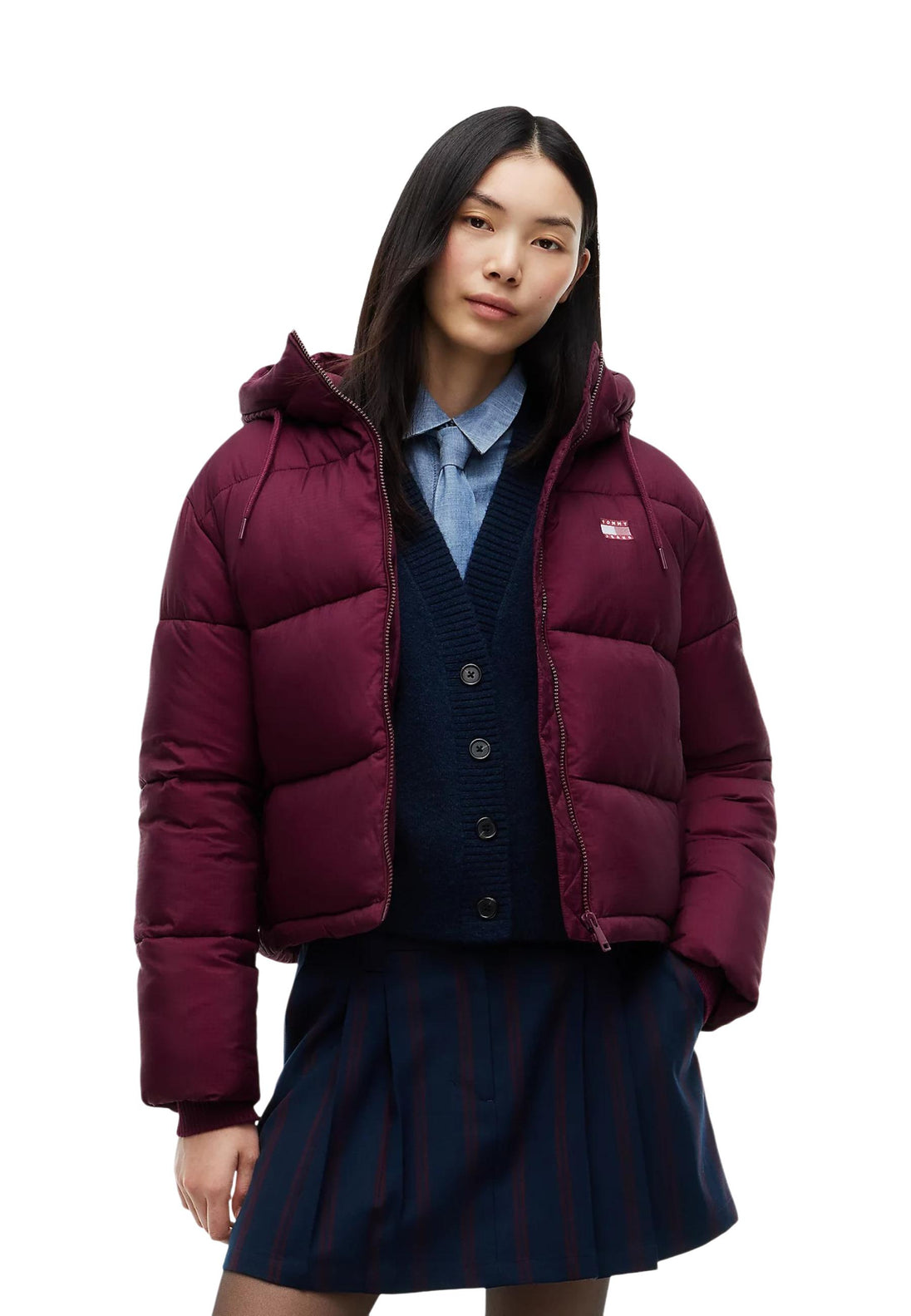 Veste Tommy Hilfiger Jeans couleur bordeaux