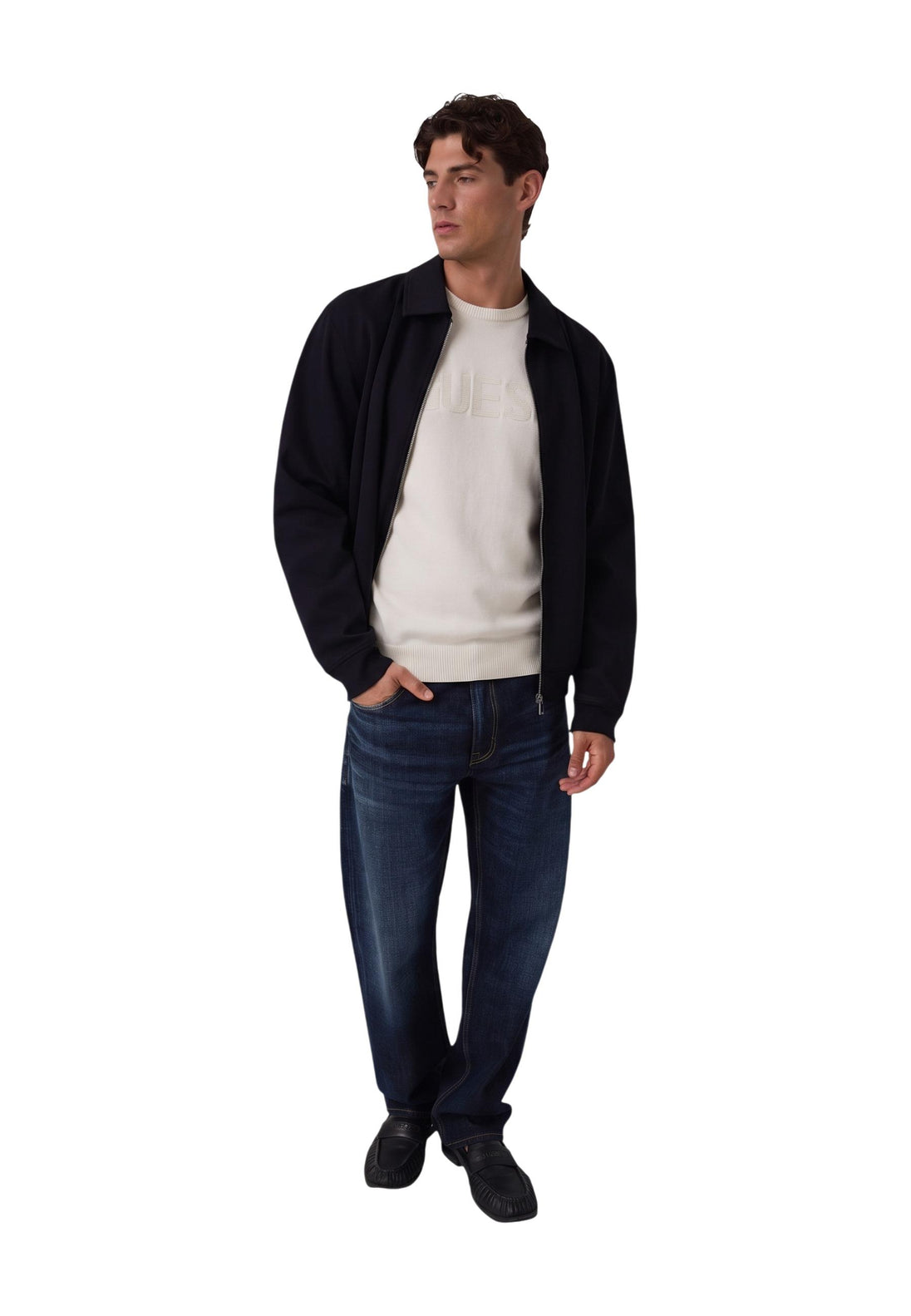 Pull Guess couleur beige — vue 2