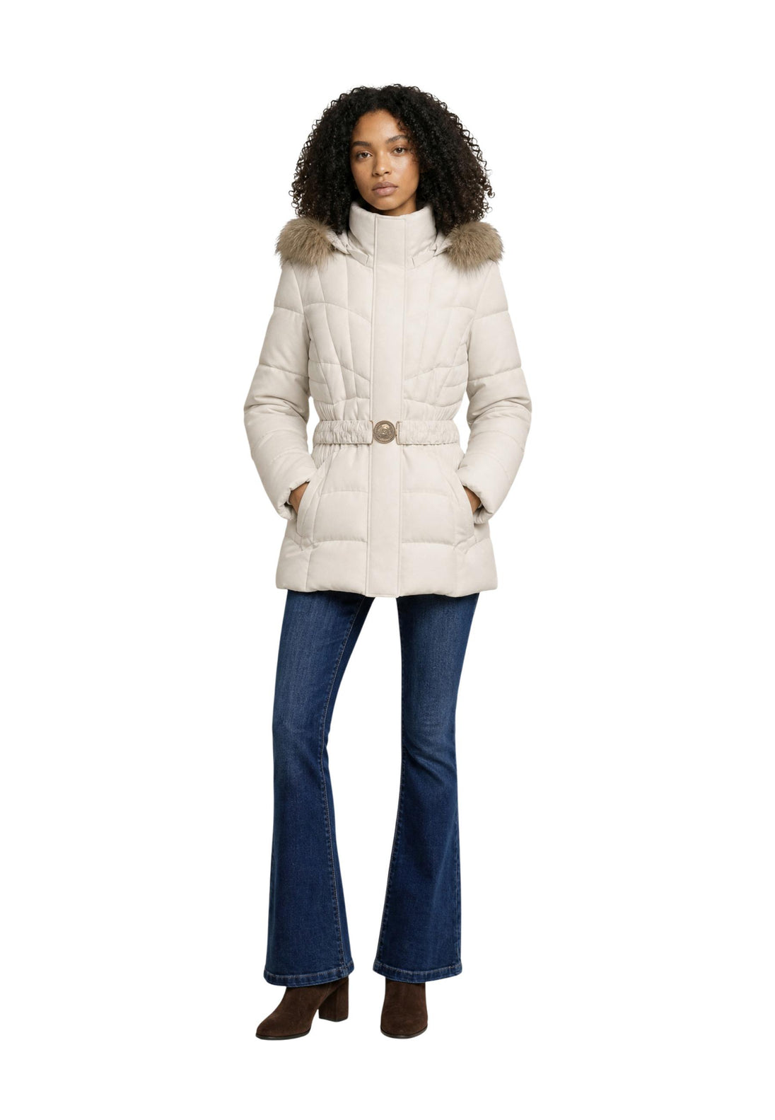 Veste Guess couleur beige — vue 5