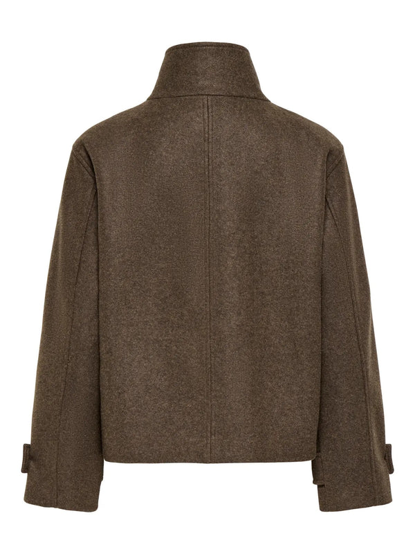 Manteau Only couleur marron — vue 2
